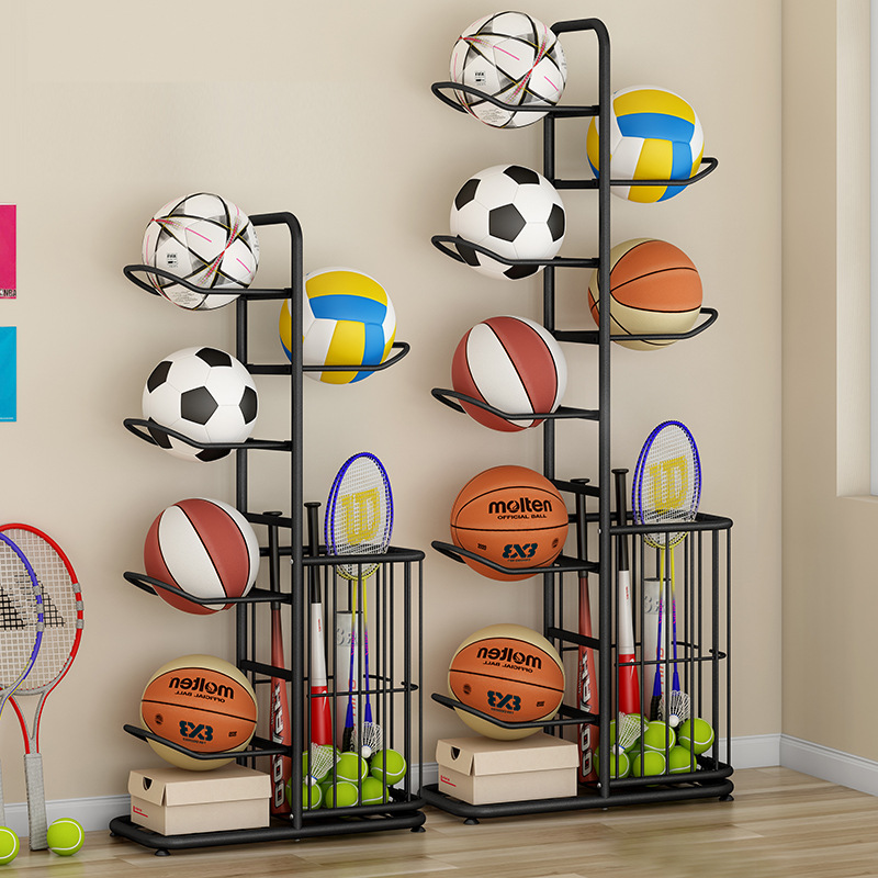 Sports Equipment Badminton - رف تخزين للكرات الرياضية، حامل كرات