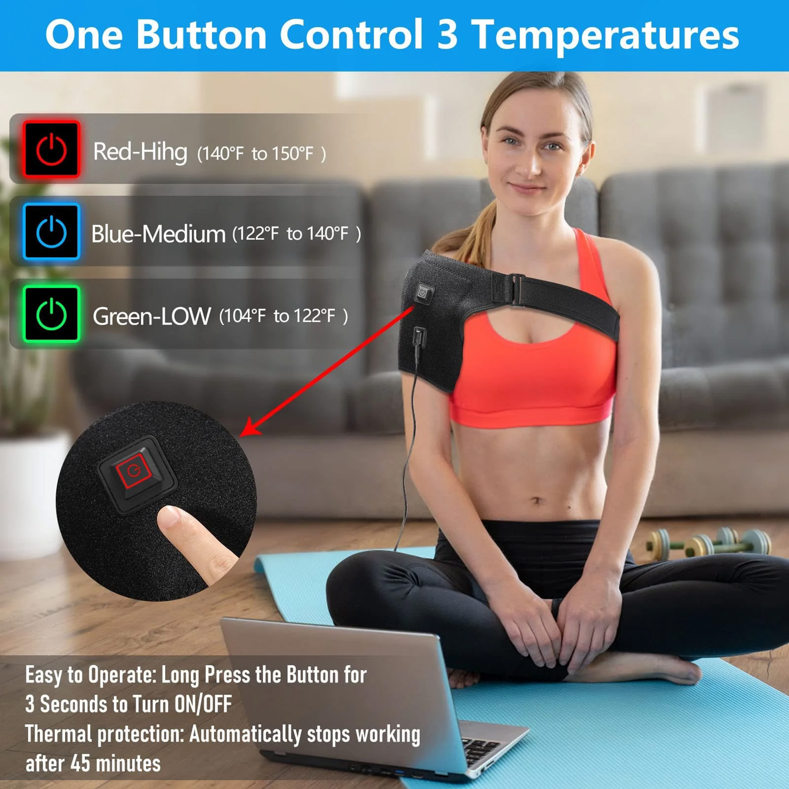 دعامة كتف ساخنة USB قابلة للتع - مراجعة Sports Equipment United وسعره